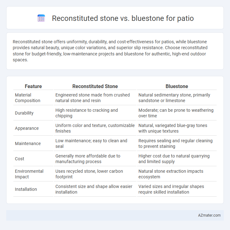 Reconstituted stone vs. bluestone for patio - What is The Difference?