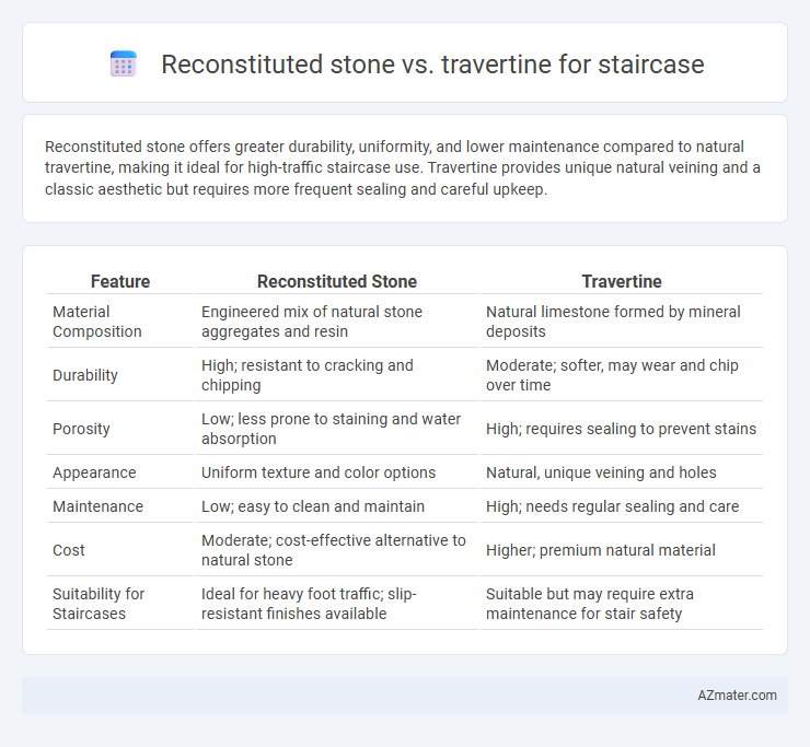 Reconstituted stone vs. travertine for staircase - What is The Difference?
