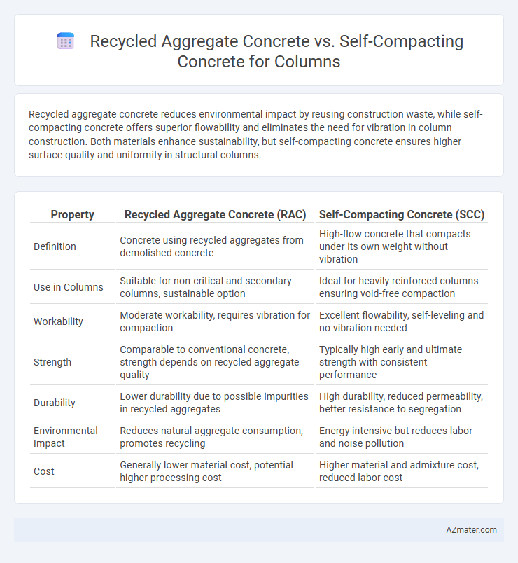 Recycled Aggregate Concrete vs. Self-Compacting Concrete for Columns - What is The Difference?