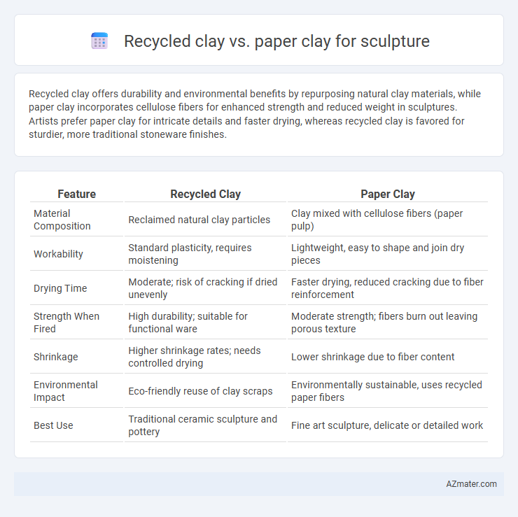 Recycled clay vs. paper clay for sculpture - What is The Difference?