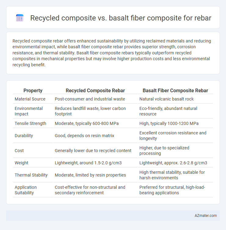 Recycled composite vs. basalt fiber composite for rebar - What is The Difference?