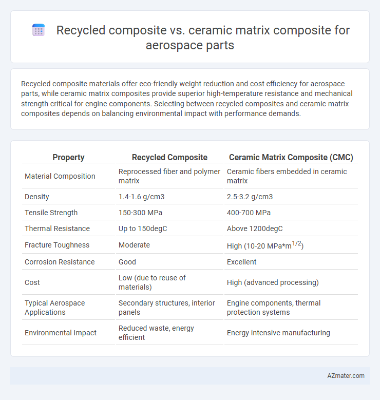 Recycled composite vs. ceramic matrix composite for aerospace parts - What is The Difference?
