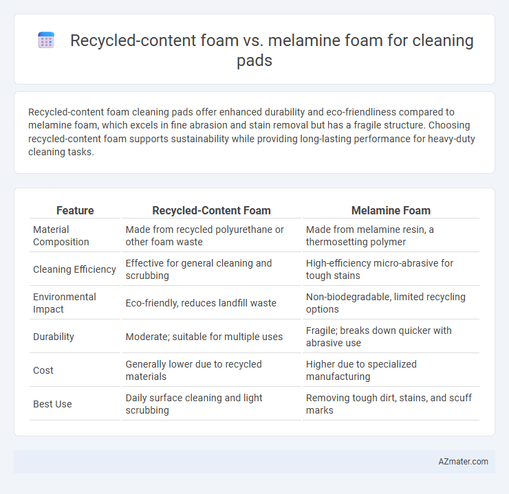 Recycled-content foam vs. melamine foam for cleaning pads - What is The Difference?