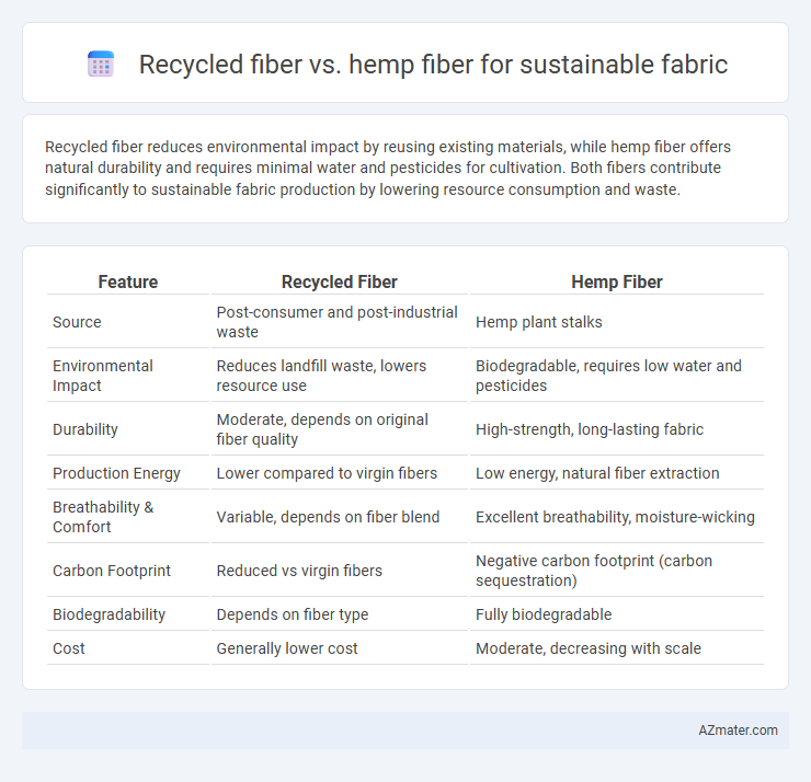 Recycled fiber vs. hemp fiber for sustainable fabric - What is The Difference?