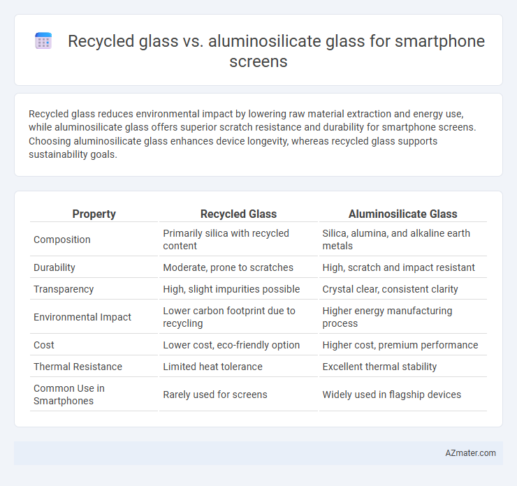 Recycled glass vs. aluminosilicate glass for smartphone screens - What is The Difference?