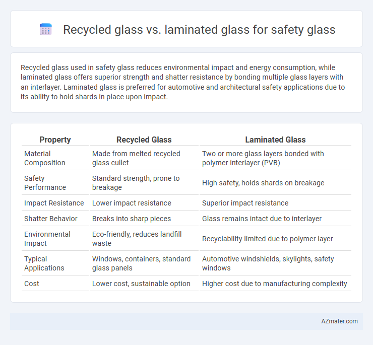 Recycled glass vs. laminated glass for safety glass - What is The Difference?