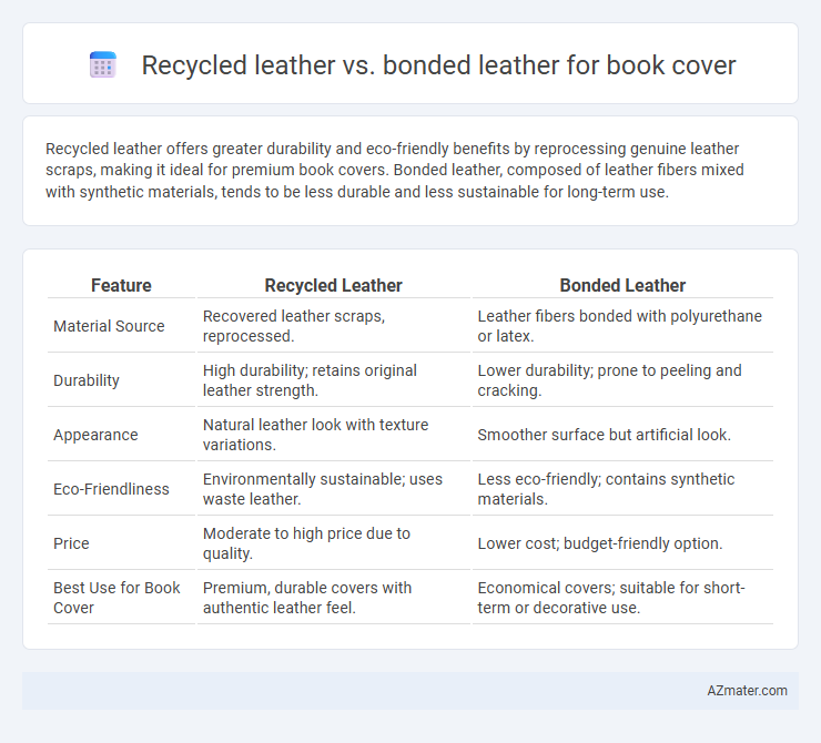 Recycled leather vs. bonded leather for book cover - What is The Difference?