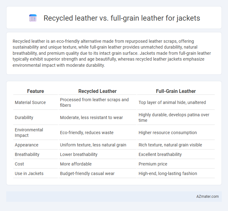 Recycled leather vs. full-grain leather for jackets - What is The Difference?