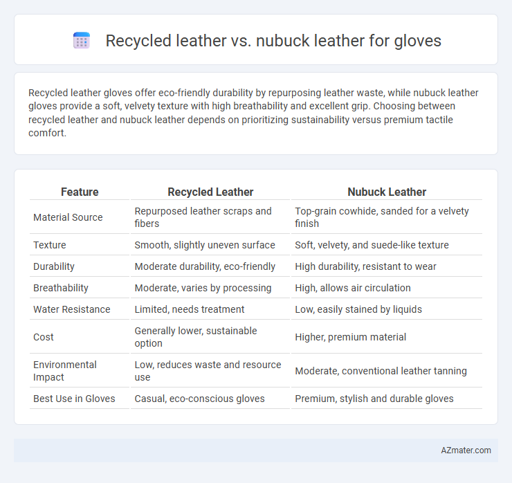 Recycled leather vs. nubuck leather for gloves - What is The Difference?