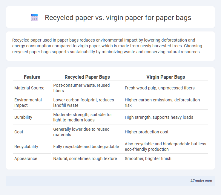 Recycled paper vs. virgin paper for paper bags - What is The Difference?