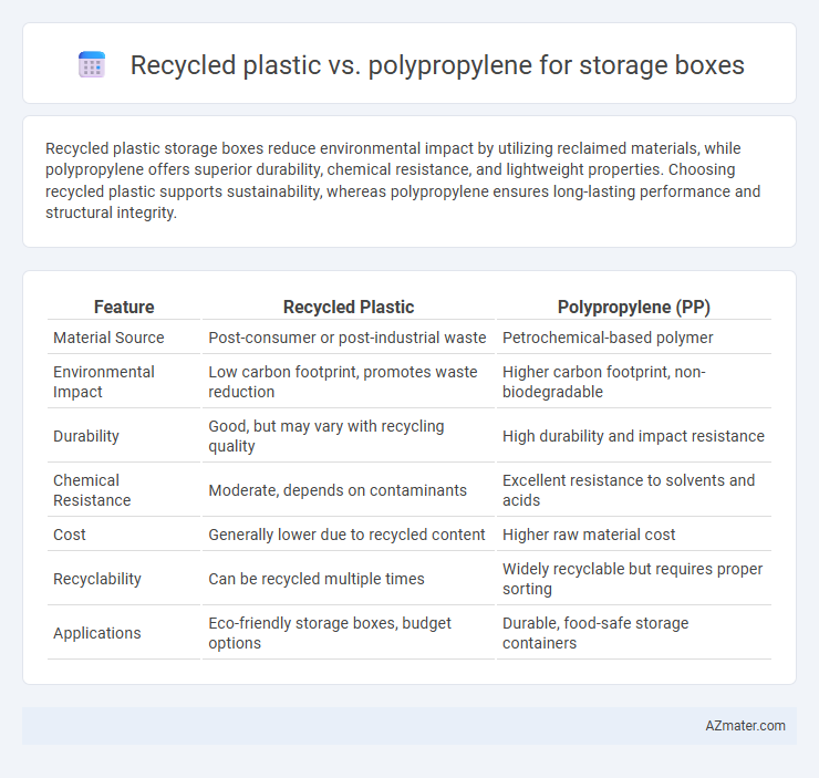 Recycled plastic vs. polypropylene for storage boxes - What is The Difference?
