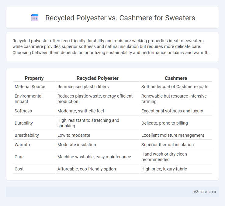 Recycled Polyester vs. Cashmere for Sweaters - What is The Difference?