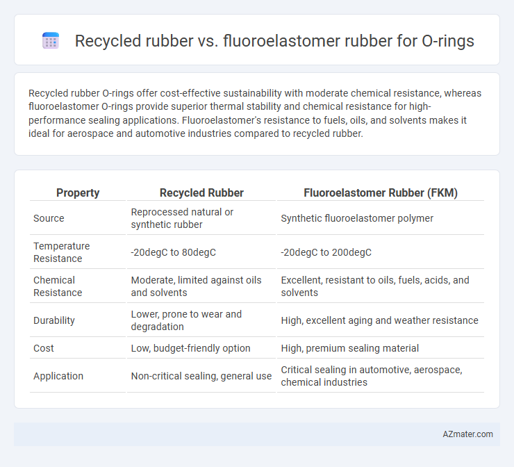 Recycled rubber vs. fluoroelastomer rubber for O-rings - What is The Difference?