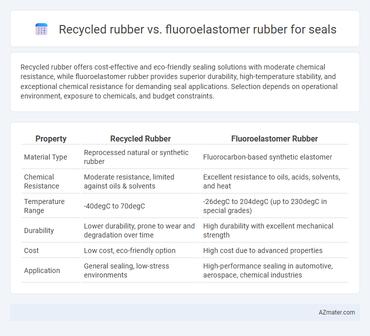Recycled rubber vs. fluoroelastomer rubber for seals - What is The Difference?