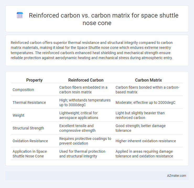 Reinforced carbon vs. carbon matrix for space shuttle nose cone - What is The Difference?