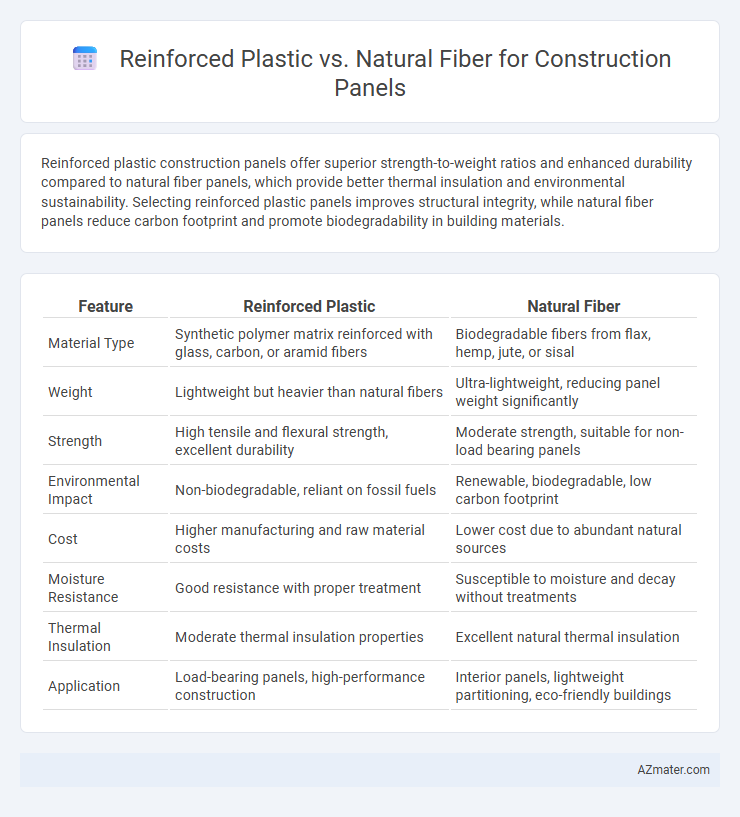 Reinforced Plastic vs. Natural Fiber for Construction Panels - What is The Difference?