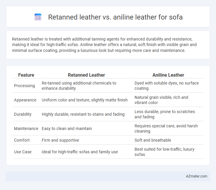 Retanned leather vs. aniline leather for sofa - What is The Difference?