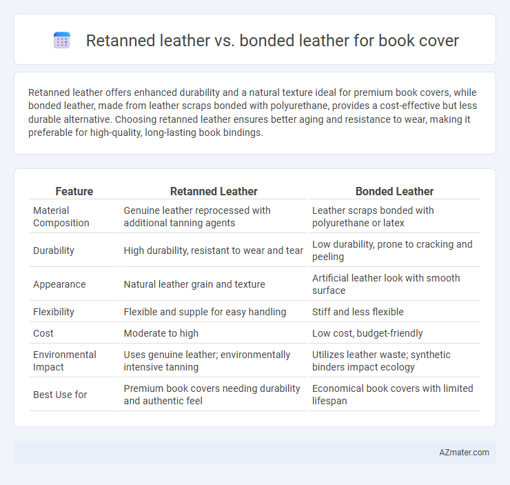 Retanned leather vs. bonded leather for book cover - What is The Difference?