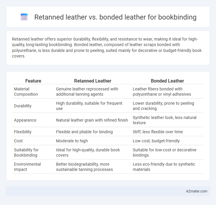Retanned leather vs. bonded leather for bookbinding - What is The Difference?