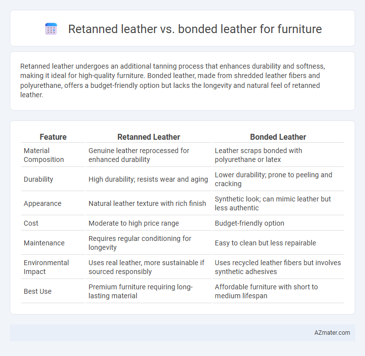 Retanned leather vs. bonded leather for furniture - What is The Difference?