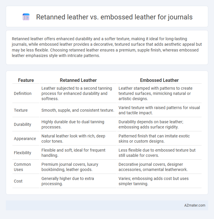Retanned leather vs. embossed leather for journals - What is The Difference?