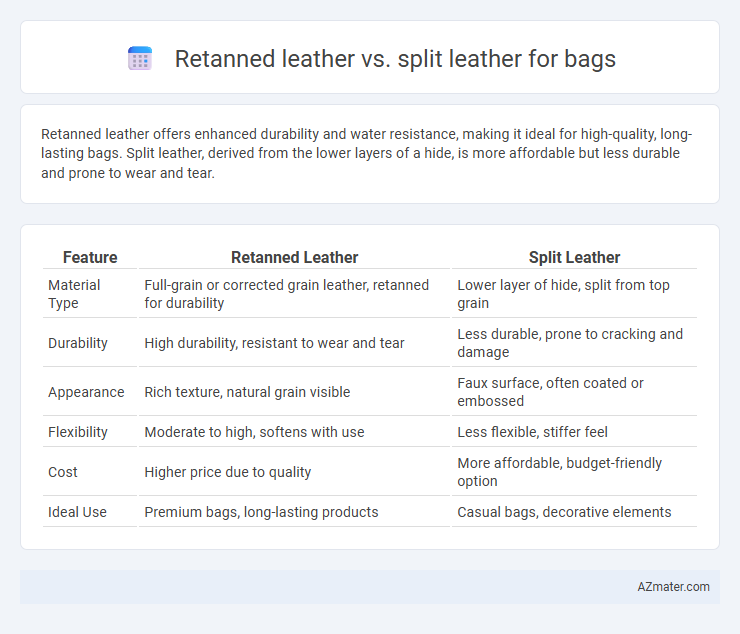 Retanned leather vs. split leather for bags - What is The Difference?