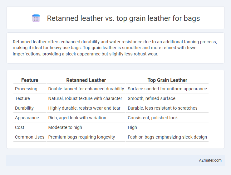 Retanned leather vs. top grain leather for bags - What is The Difference?