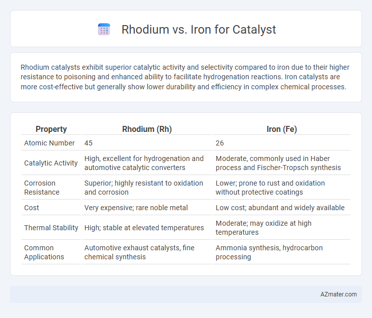 Rhodium vs. Iron for Catalyst - What is The Difference?