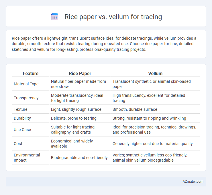 Rice paper vs. vellum for tracing - What is The Difference?