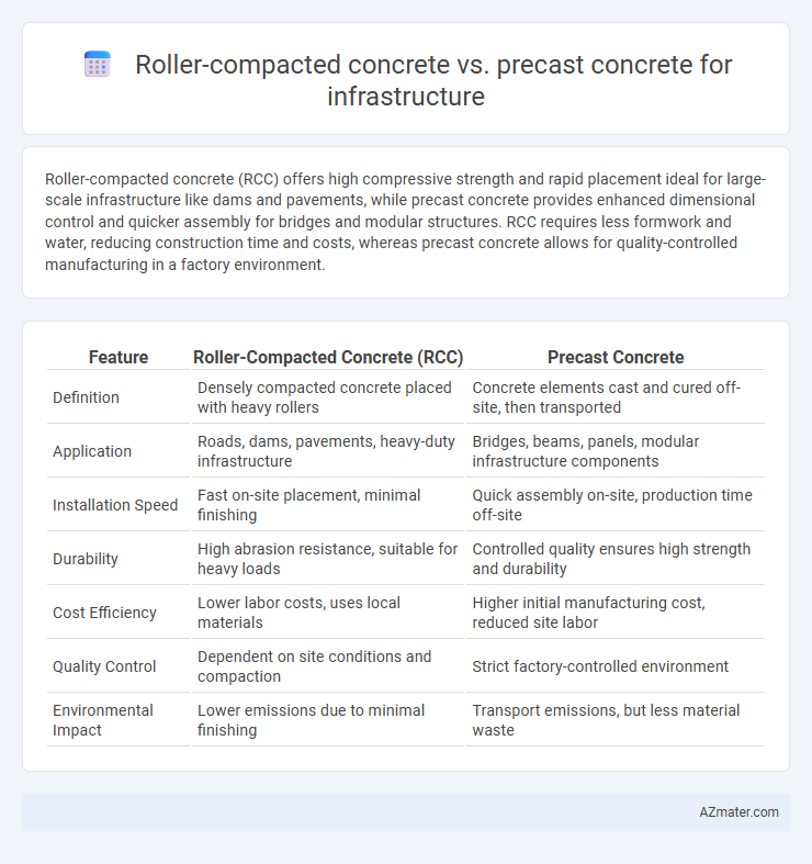 Roller-compacted concrete vs. precast concrete for infrastructure - What is The Difference?