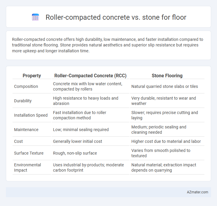 Roller-compacted concrete vs. stone for floor - What is The Difference?