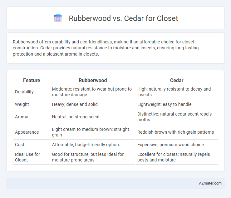 Rubberwood vs. Cedar for Closet - What is The Difference?