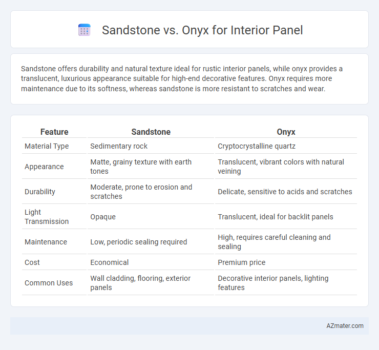 Sandstone vs. Onyx for Interior Panel - What is The Difference?