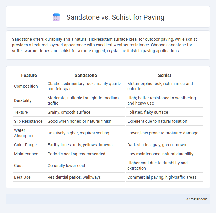 Sandstone vs. Schist for Paving - What is The Difference?
