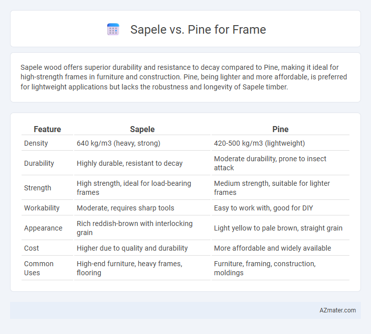 Sapele vs. Pine for Frame - What is The Difference?