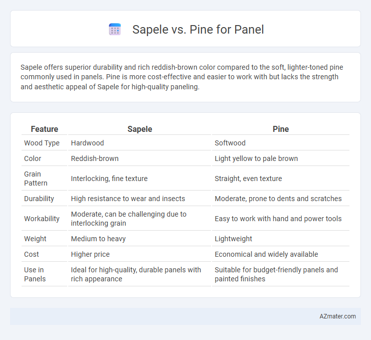 Sapele vs. Pine for Panel - What is The Difference?