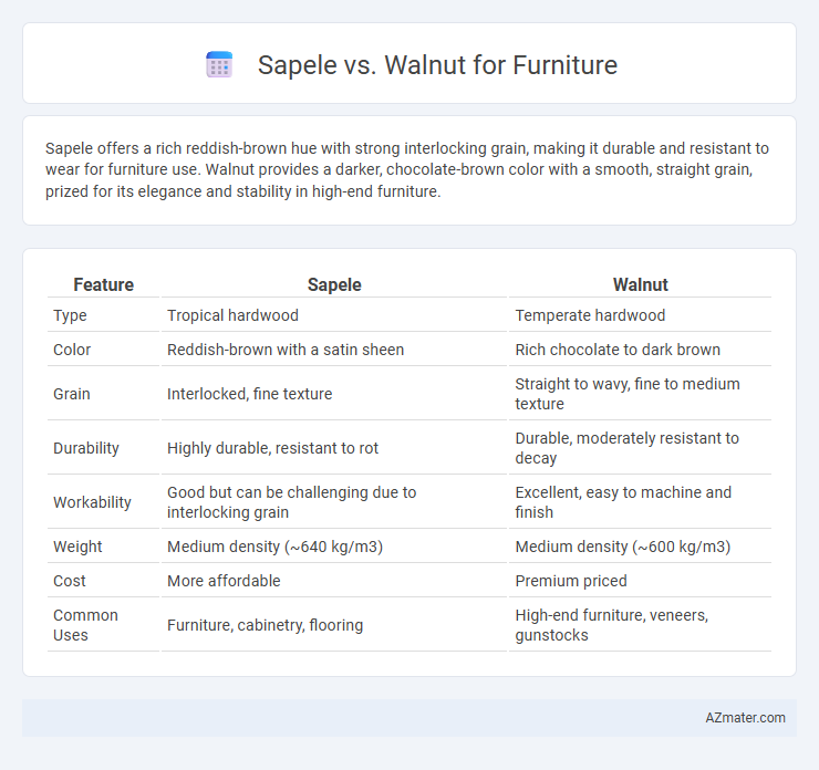 Sapele vs. Walnut for Furniture - What is The Difference?