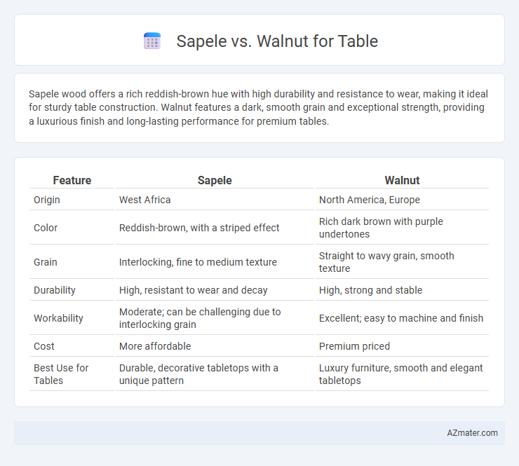 Sapele vs. Walnut for Table - What is The Difference?