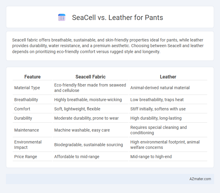 SeaCell vs. Leather for Pants - What is The Difference?