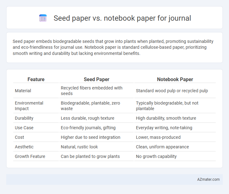 Seed paper vs. notebook paper for journal - What is The Difference?