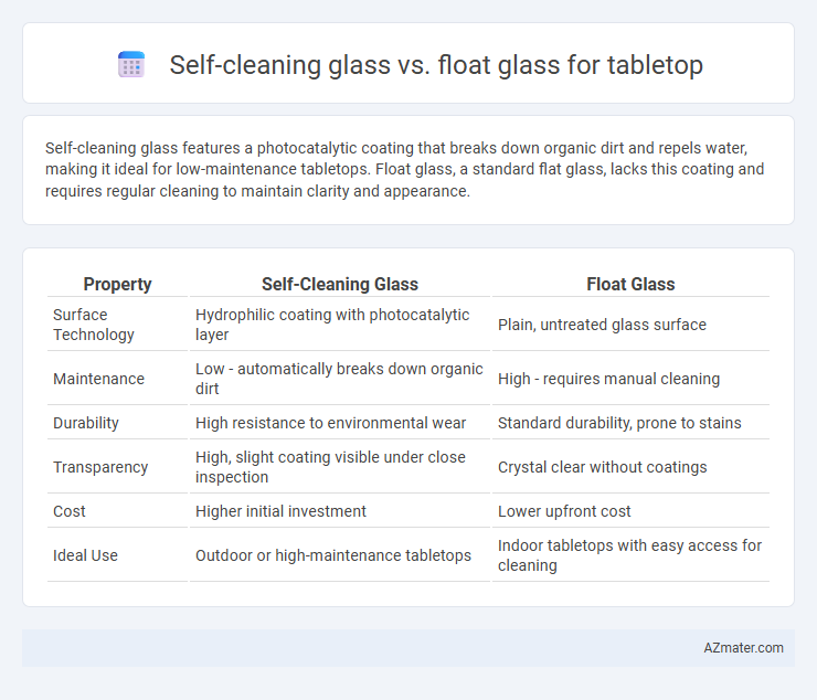 Self-cleaning glass vs. float glass for tabletop - What is The Difference?