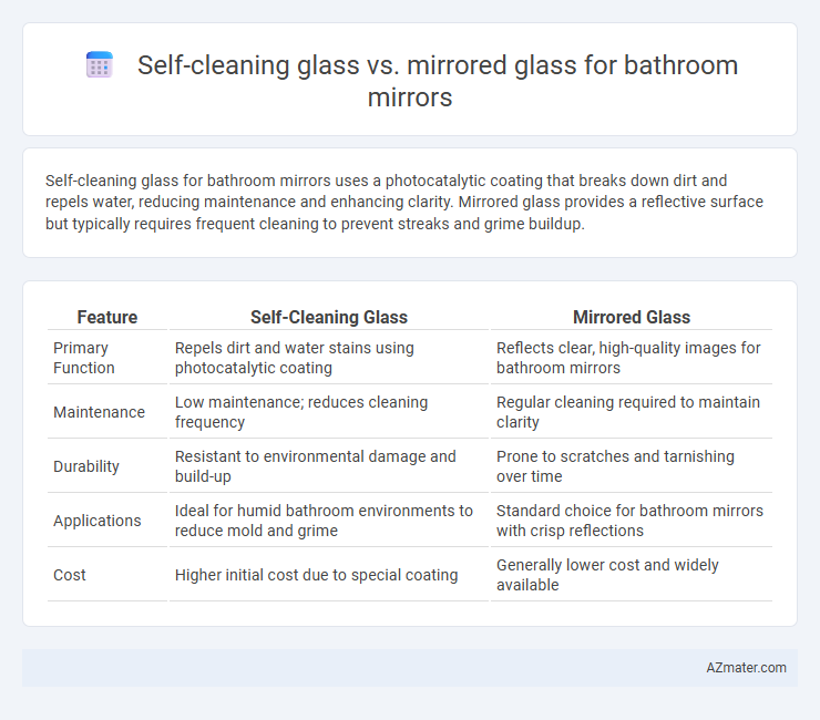 Self-cleaning glass vs. mirrored glass for bathroom mirrors - What is The Difference?