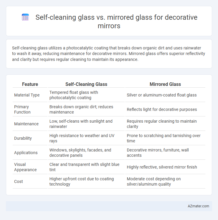 Self-cleaning glass vs. mirrored glass for decorative mirrors - What is The Difference?