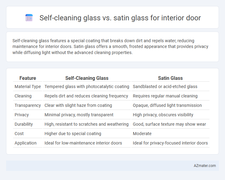 Self-cleaning glass vs. satin glass for interior door - What is The Difference?