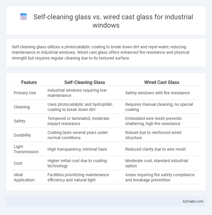 Self-cleaning glass vs. wired cast glass for industrial windows - What is The Difference?