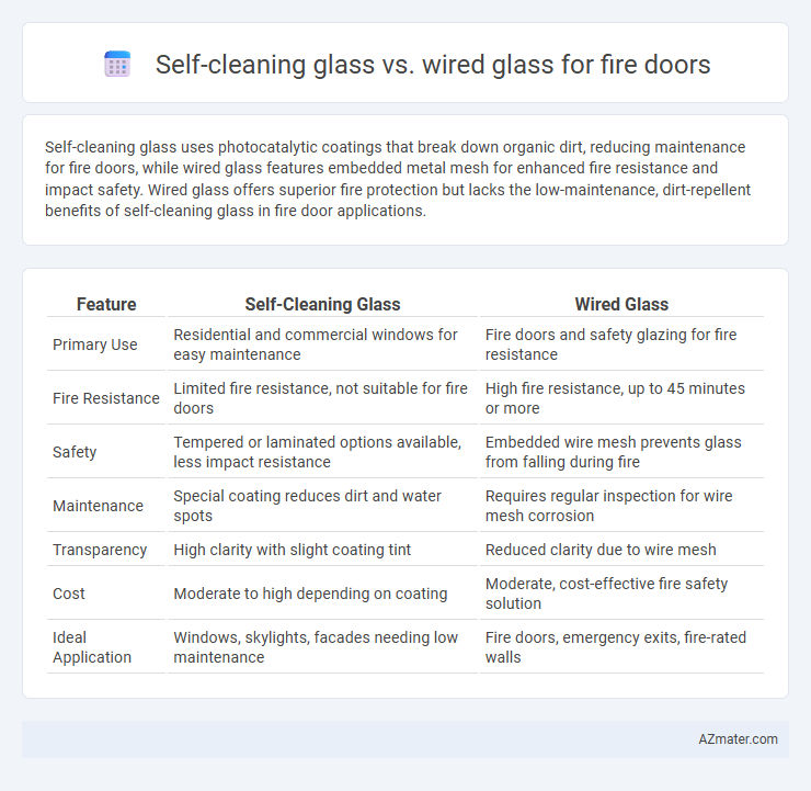 Self-cleaning glass vs. wired glass for fire doors - What is The Difference?