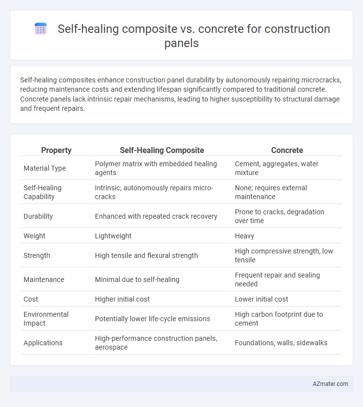 Self-healing composite vs. concrete for construction panels - What is The Difference?