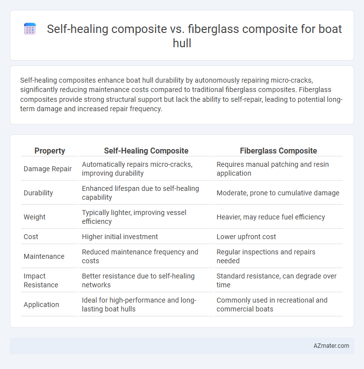Self-healing composite vs. fiberglass composite for boat hull - What is The Difference?