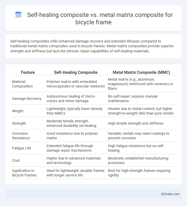 Self-healing composite vs. metal matrix composite for bicycle frame - What is The Difference?