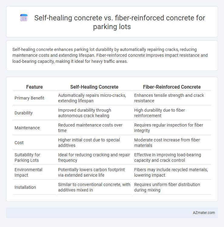 Self-healing concrete vs. fiber-reinforced concrete for parking lots - What is The Difference?